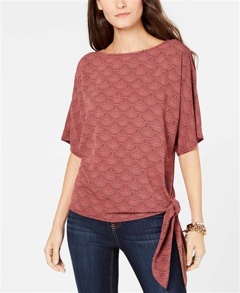 michael kors knit top|macy's Michael Kors tops.